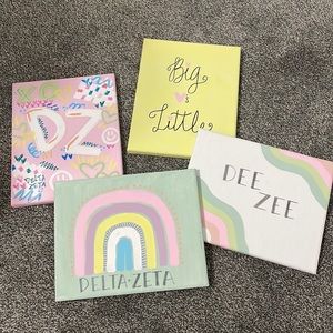 Delta Zeta Hand-Painted Canvases!